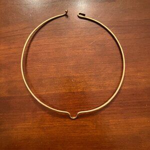 Elegant Brass Choker Necklace